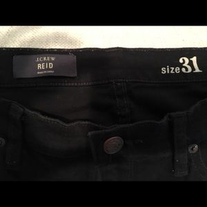 JCrew Reid Black Jeans Size 31